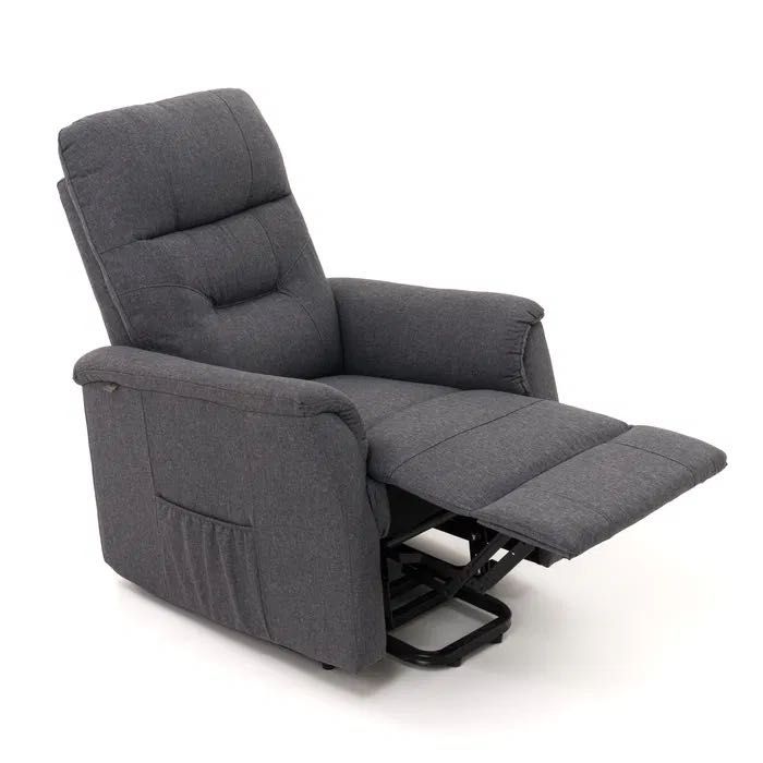 Fotel wypoczynkowy rozkładany z podnóżkiem elektryczny