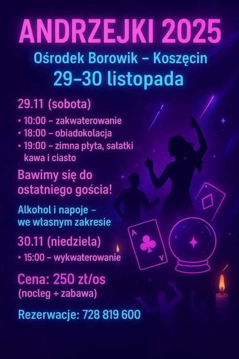 ZABAWA ANDRZEJKOWA - Noclegi w domkach całorocznych ogrzewanych