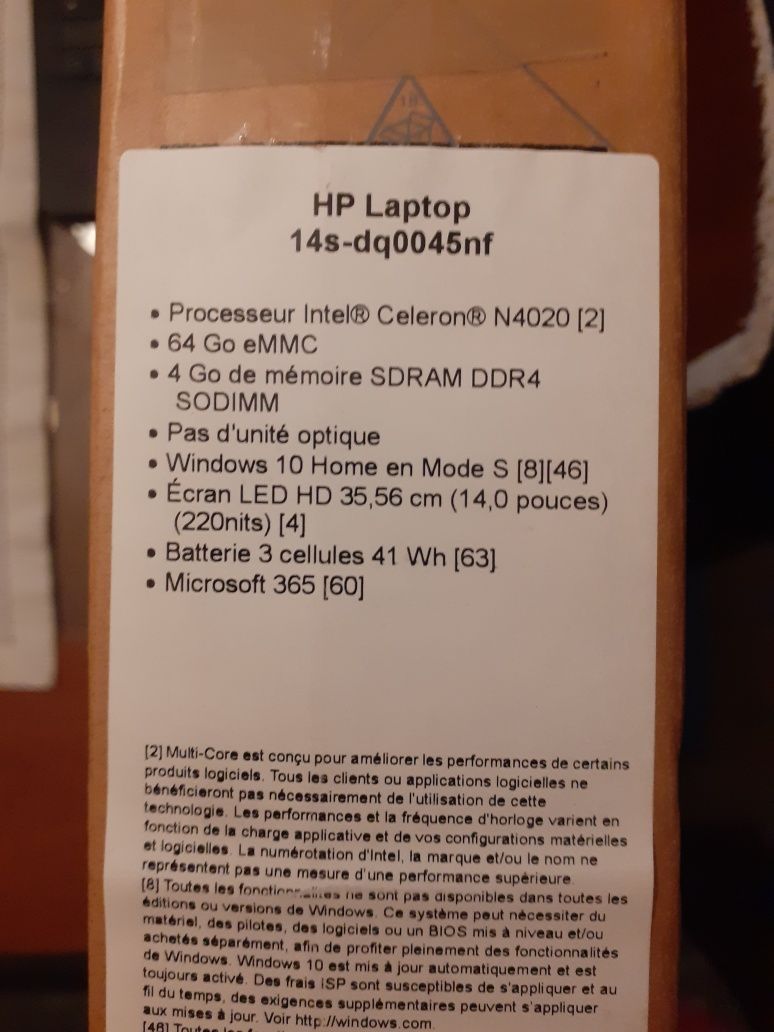 Computador HP 4GB  64GB