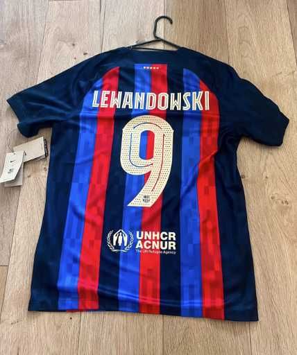 NOWA Koszulka meczowa Nike FC Barcelona (#9 LEWANDOWSKI) 23/24