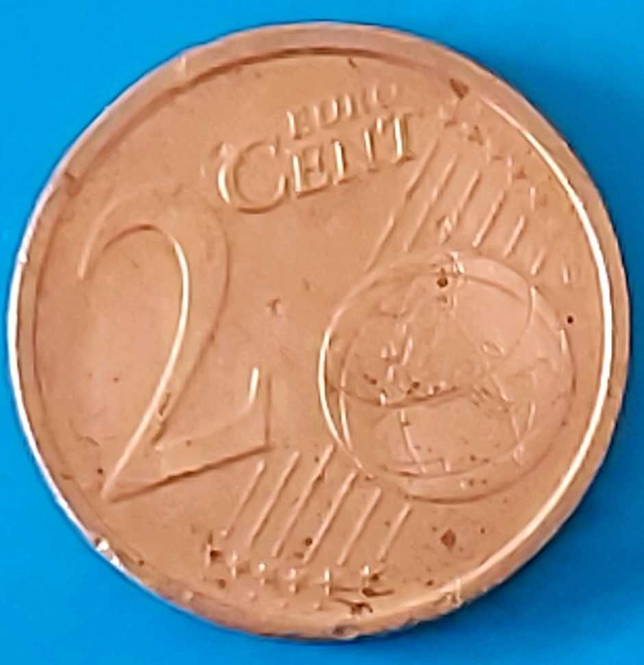 2 cêntimos de 2002 da Irlanda, Harpa com Defeitos cunhagem