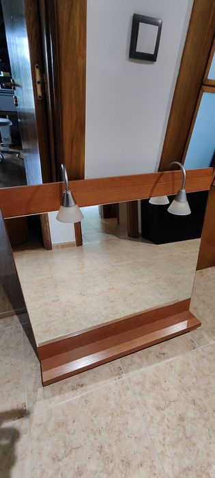 Espelho casa de banho iluminado