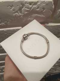 Bransoletka Pandora 15cm srebrna