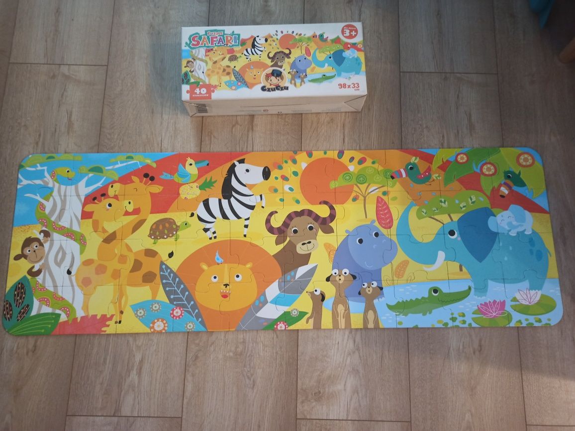 Puzzle Czuczu Safari Zwierzęta 40 elementów 98x33cm 3+