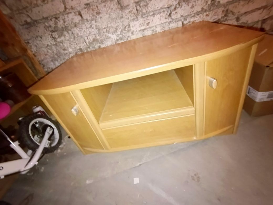 Witryna + półka pod telewizor,stan bdb.