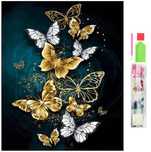 haft diamentowy mozaika zestaw diamond painting 5d motyle 30x40cm