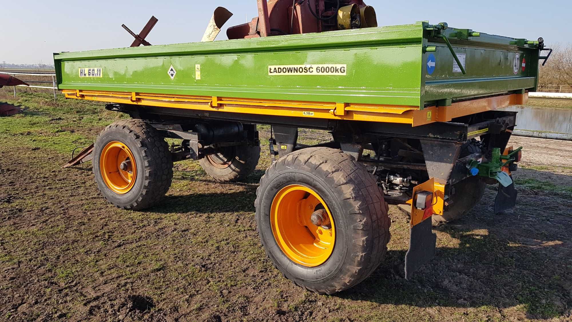 Przyczepa wywrotka HL6011.,kultywator,agregat,transport