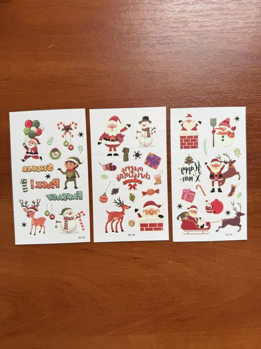 Тимчасові тату, що світяться Хеловін та Новий рік, новый год, хеллоуин