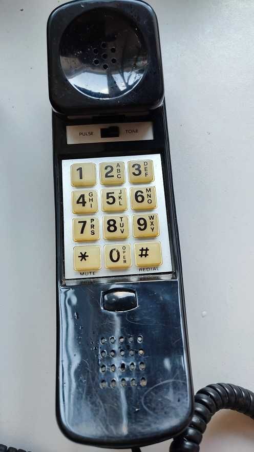 telefon stacjonarny  czarny