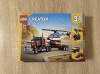 Nowe Lego Creator Ciężarówka z platformą i helikopterem 31146 New