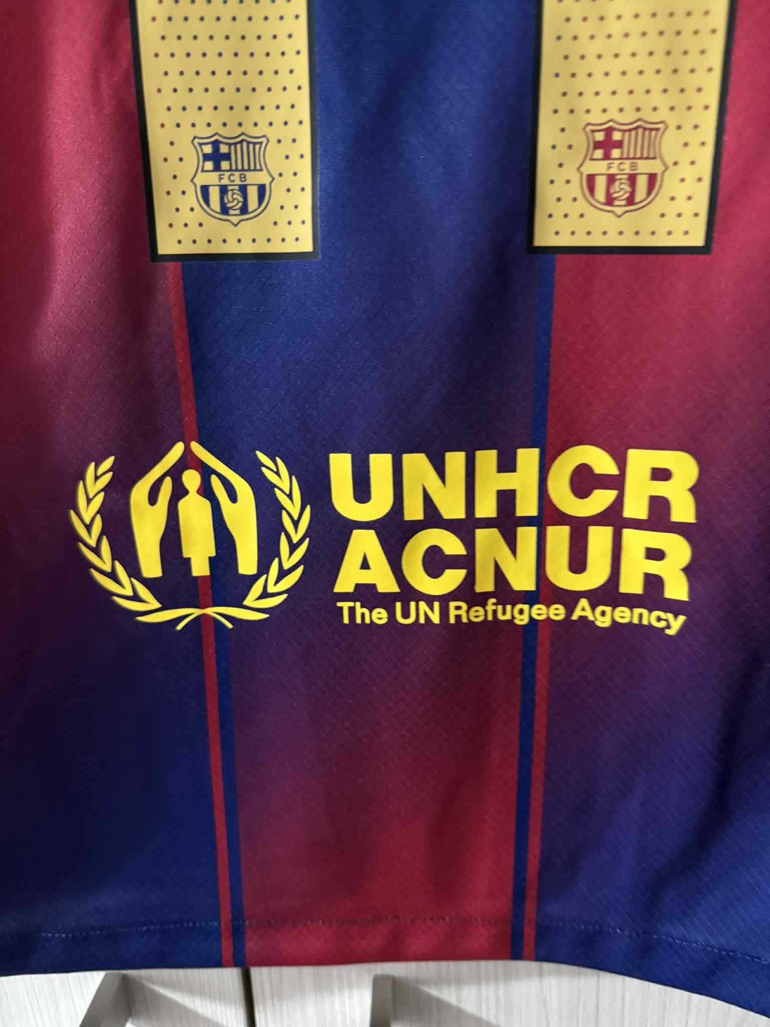 Nowa koszulka piłkarska FC Barcelona 25/26 RAPHINHA rozmiar S domowa