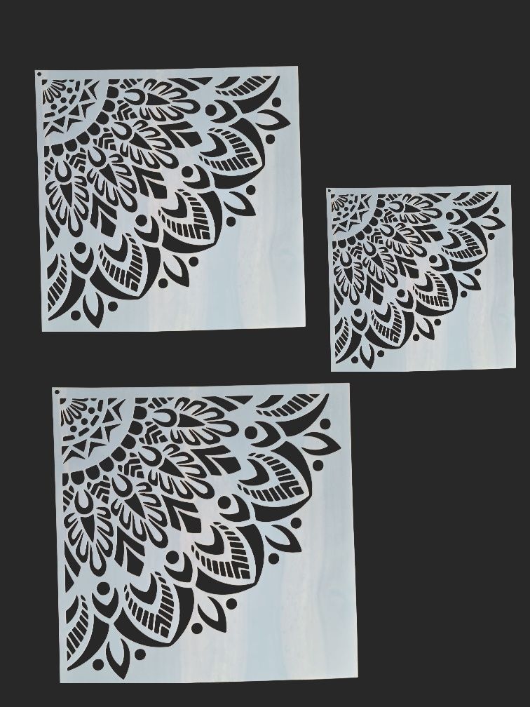 Szablon Mandala (wzór 70x70cm szablon 35x35cm ) malarski, DIY - Nowy