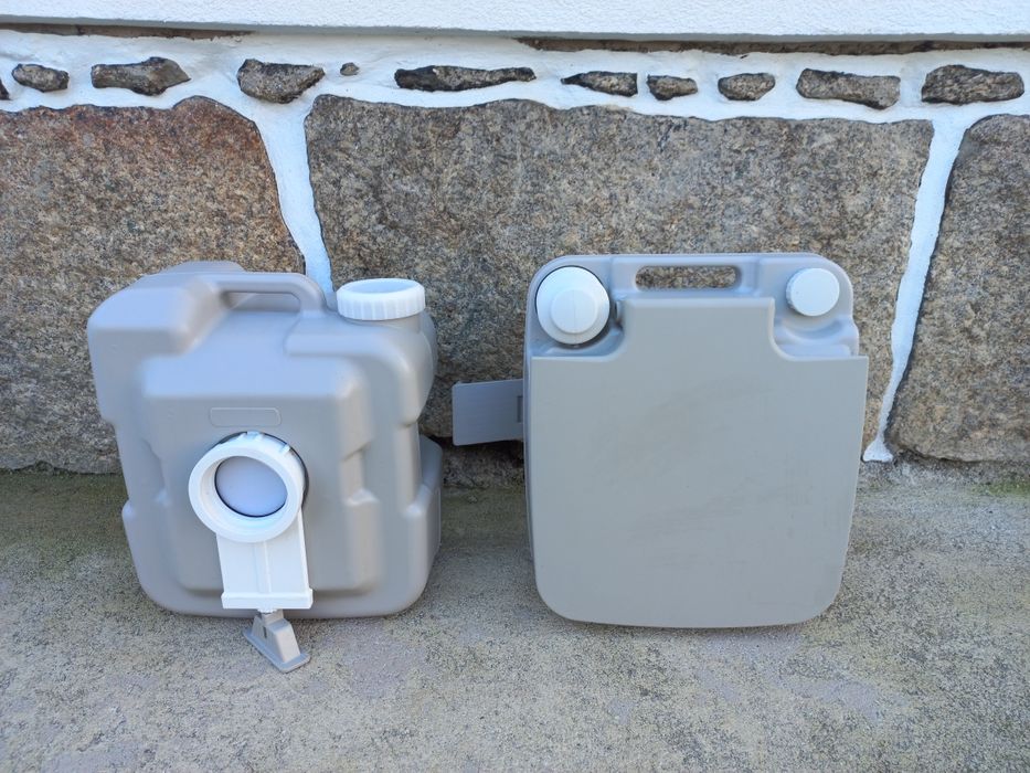 Sanita Portátil Nova 20L 41,5x36,5x42 cm Cinza