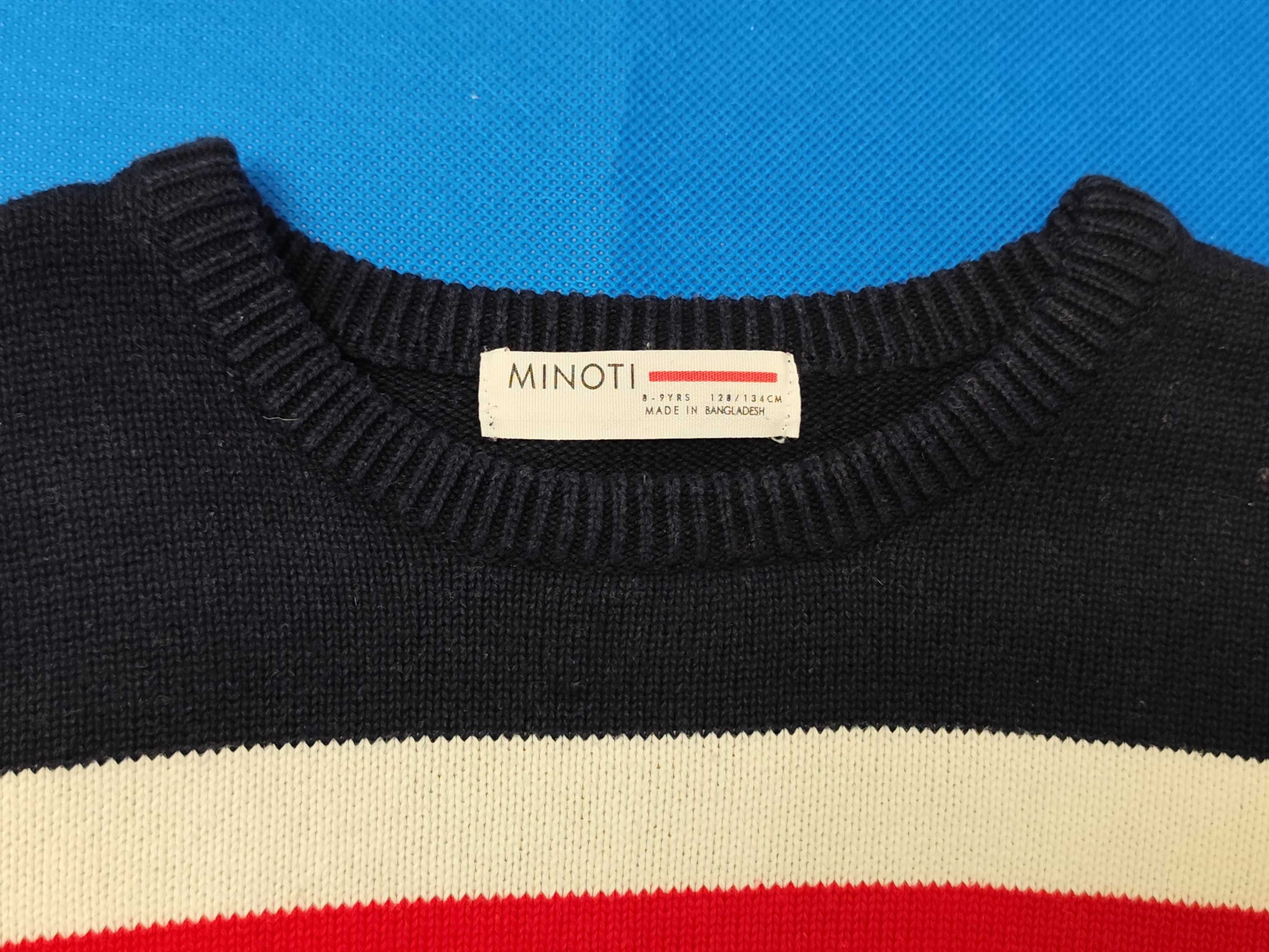 Elegancki sweter chłopięcy 134 cm 8-9 lat komplet 2 sztuki