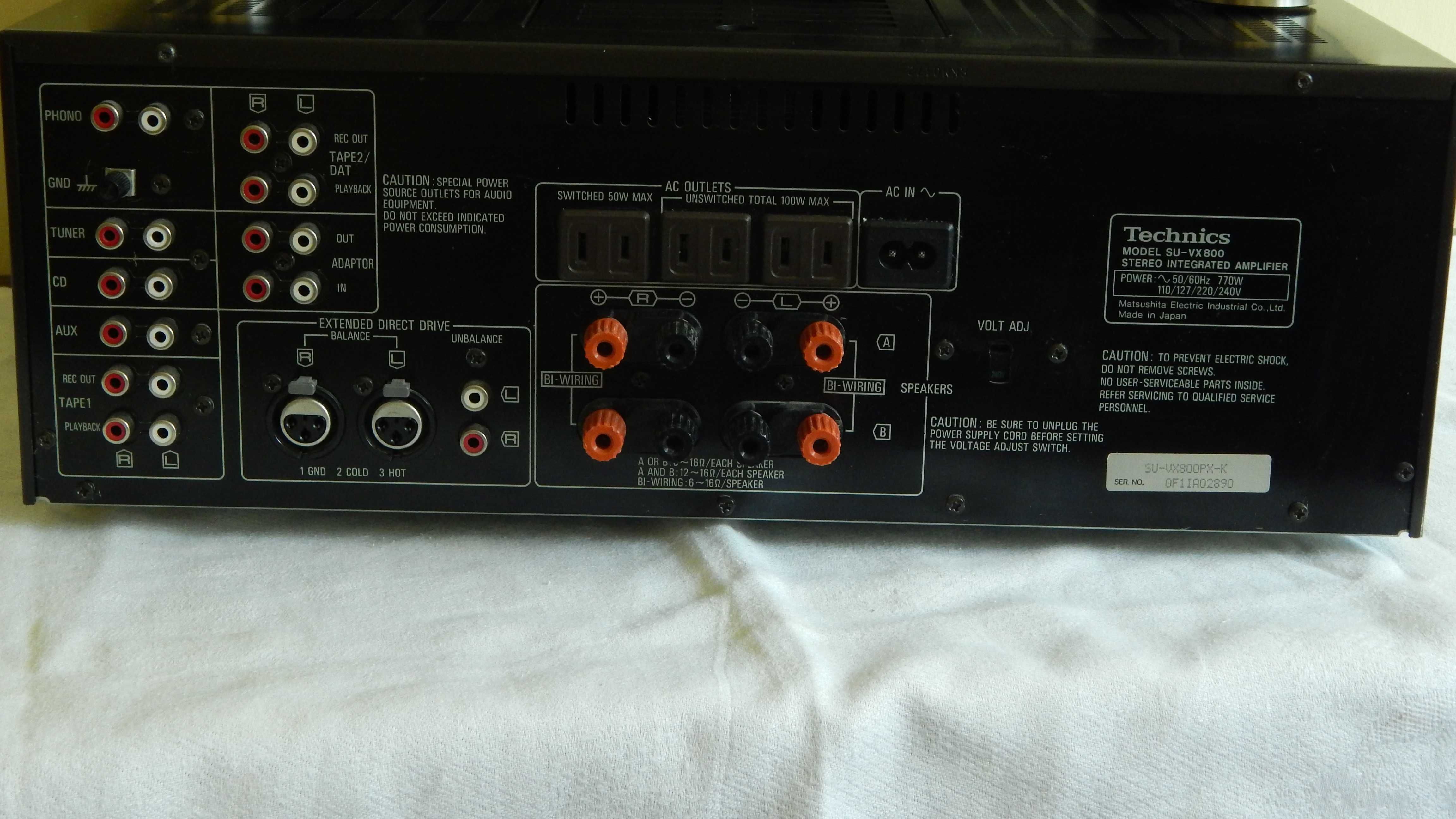 technics wzmacniacz su-vx 800,magnetofon rs-bx501