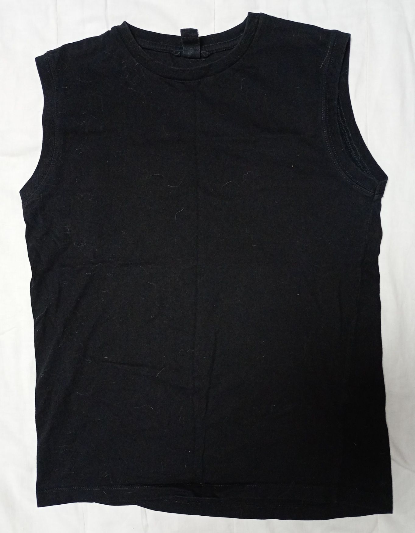 Czarna koszulka bez rękawów H&M