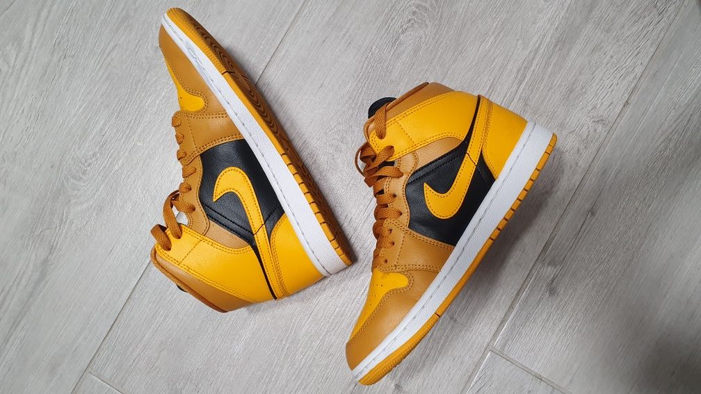 PIĘKNE Jordan 1 Mid Chutney Taxi eur38