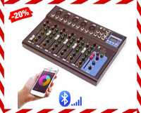 Nowy 7-kanałowy Live Audio USB Bluetooth Mixer Audio *PROMOCJA*