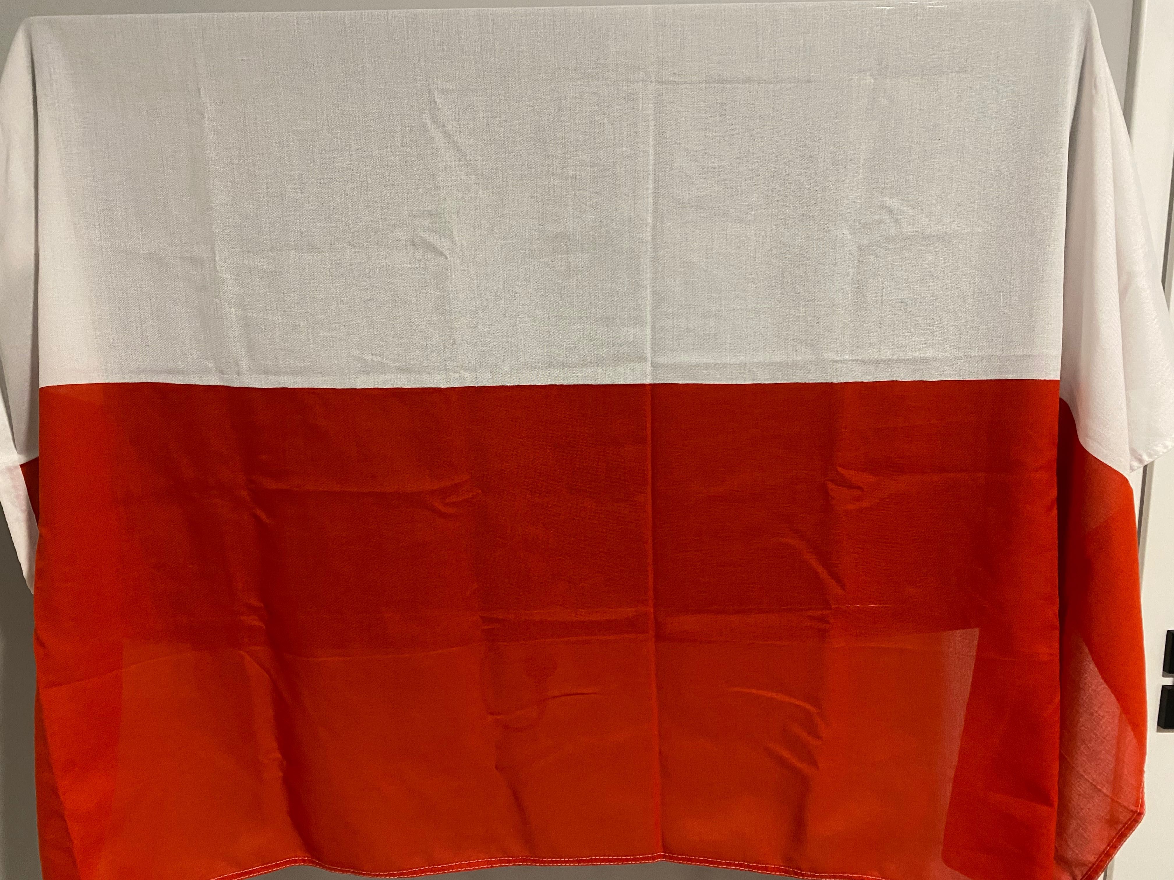 Flaga Niemiec 150*100 + flaga Polski duża