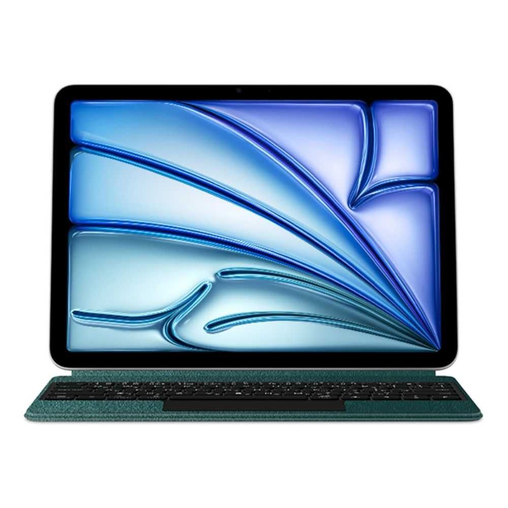 Zielone Magnetyczne Etui Klawiatura TouchPad do iPad Air 13 2024