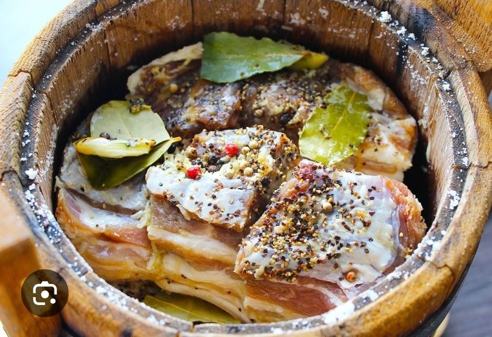 Сало домашнее маринованное генеральское