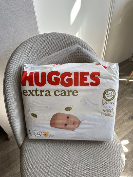 Памперси Huggies Extra care 84 шт 2-5 кг