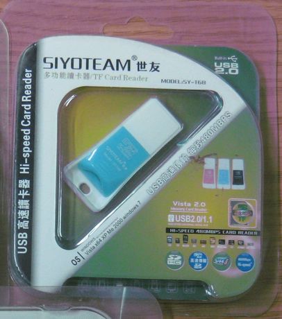 100_ CardReader SIYOTEAM SY-T68 microSDHC Blue компактный