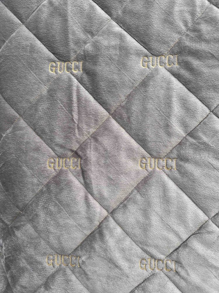 Брендові прострочене велюрові котонові покривала логотипу Gucci Koloco