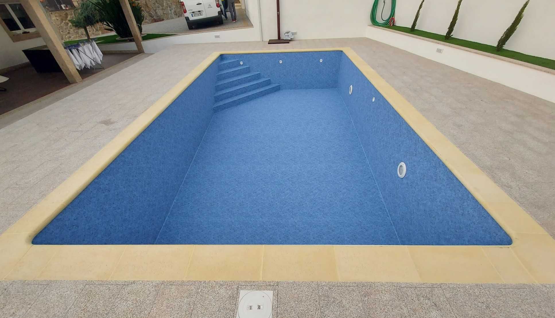 Revestimento de piscina (tela armada ou liner pvc)