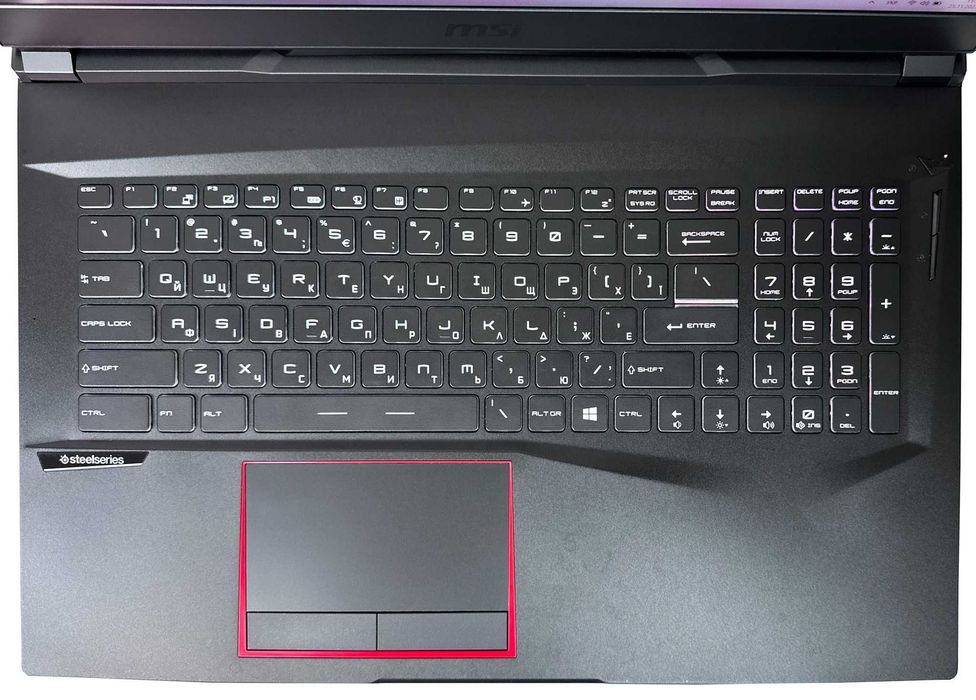 Ноутбук MSI GE75 Raider: Core i7-10750H/32ГБ/RTX 2070/512+1000ГБ/17.3"