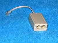 Splitter ADSL rozdzielacz telefon-modem rozgałęziacz telefon-modem