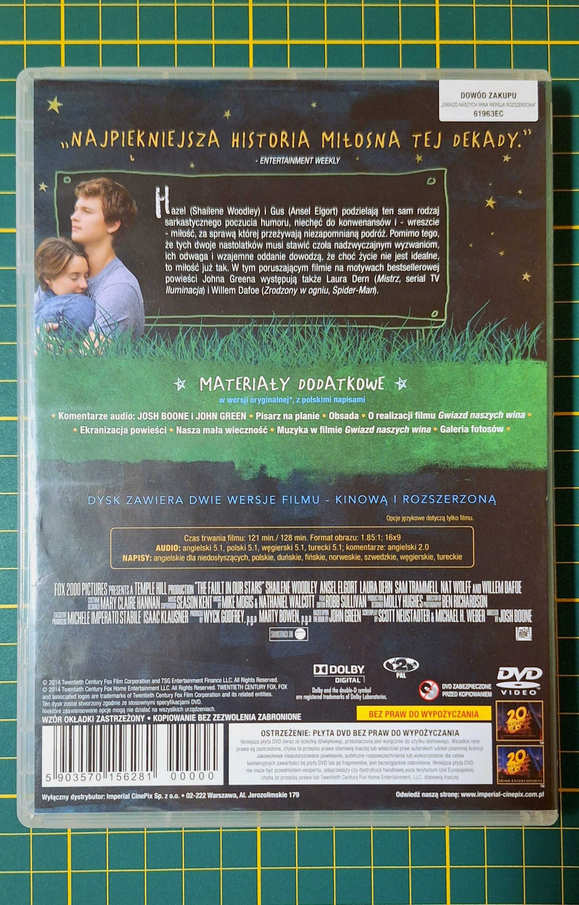 Gwiazd Naszych Wina | The Fault In Our Stars | Wersja rozszerzona DVD