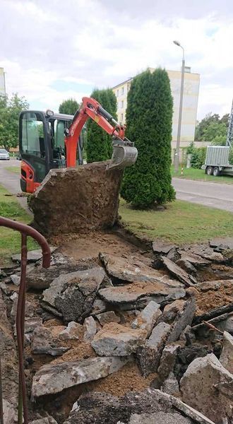 Usługi Koparka Minikoparka- wykopy, przyłącza, światłowody, wiertnica