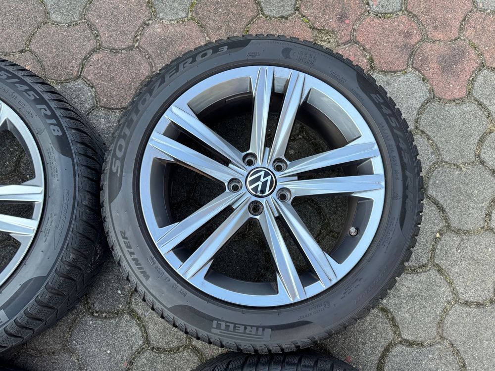 Felgi Vw Arteon R-Line czujniki opony  18 cali 5x112 oryginalne passat
