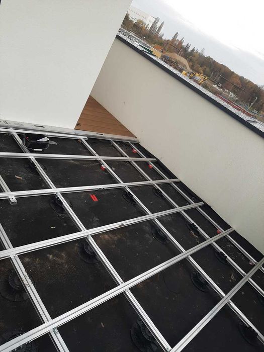 Legary tarasowe pod deskę kompozytową / drewnianą - profile aluminiowe