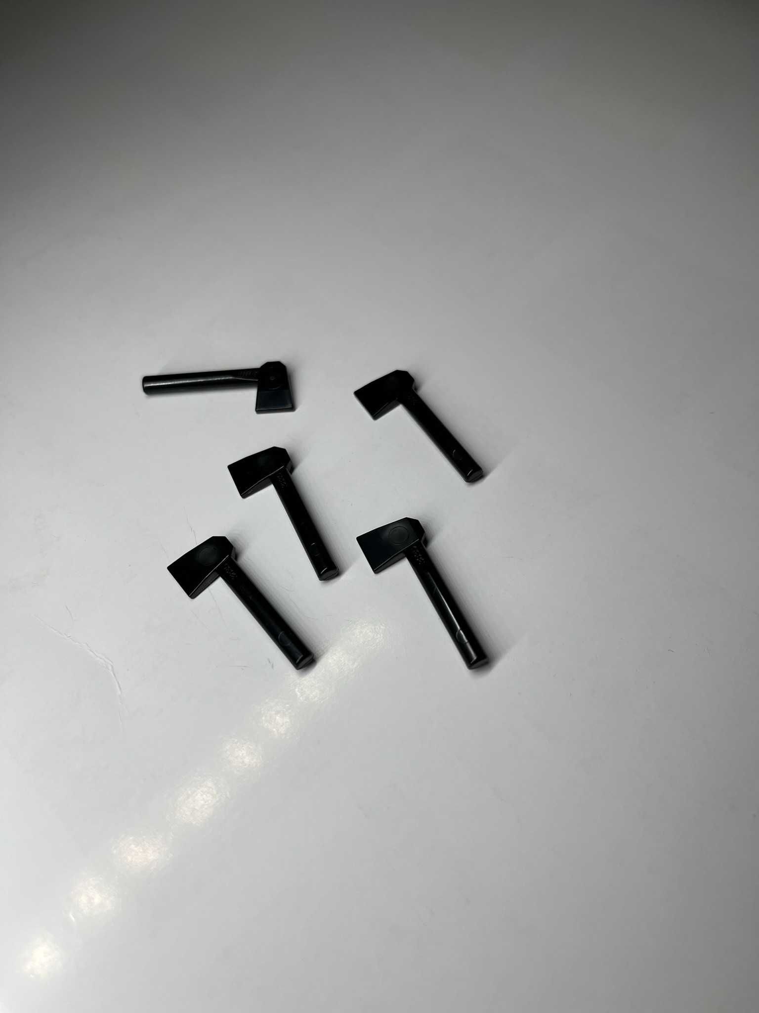 3 x LEGO siekiera 3835 Black