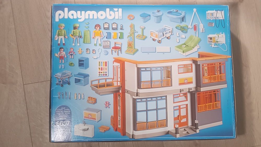 PLAYMOBIL CITY LIFE SZPITAL z wyposażeniem - 6657 stan idealny