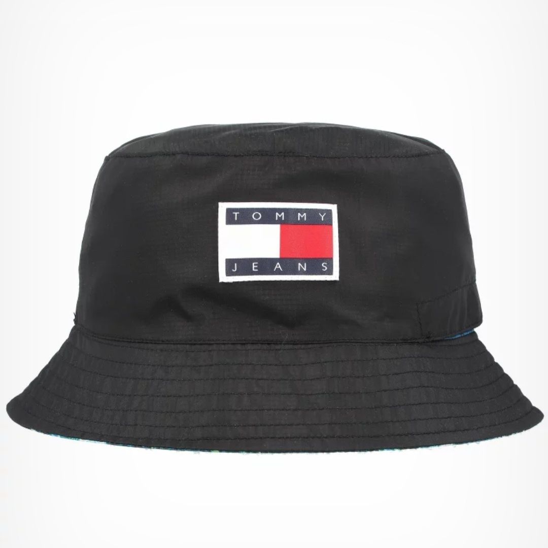 Czapka kapelusz bucket hat Tommy Hilfiger dwustronny czarno niebieski