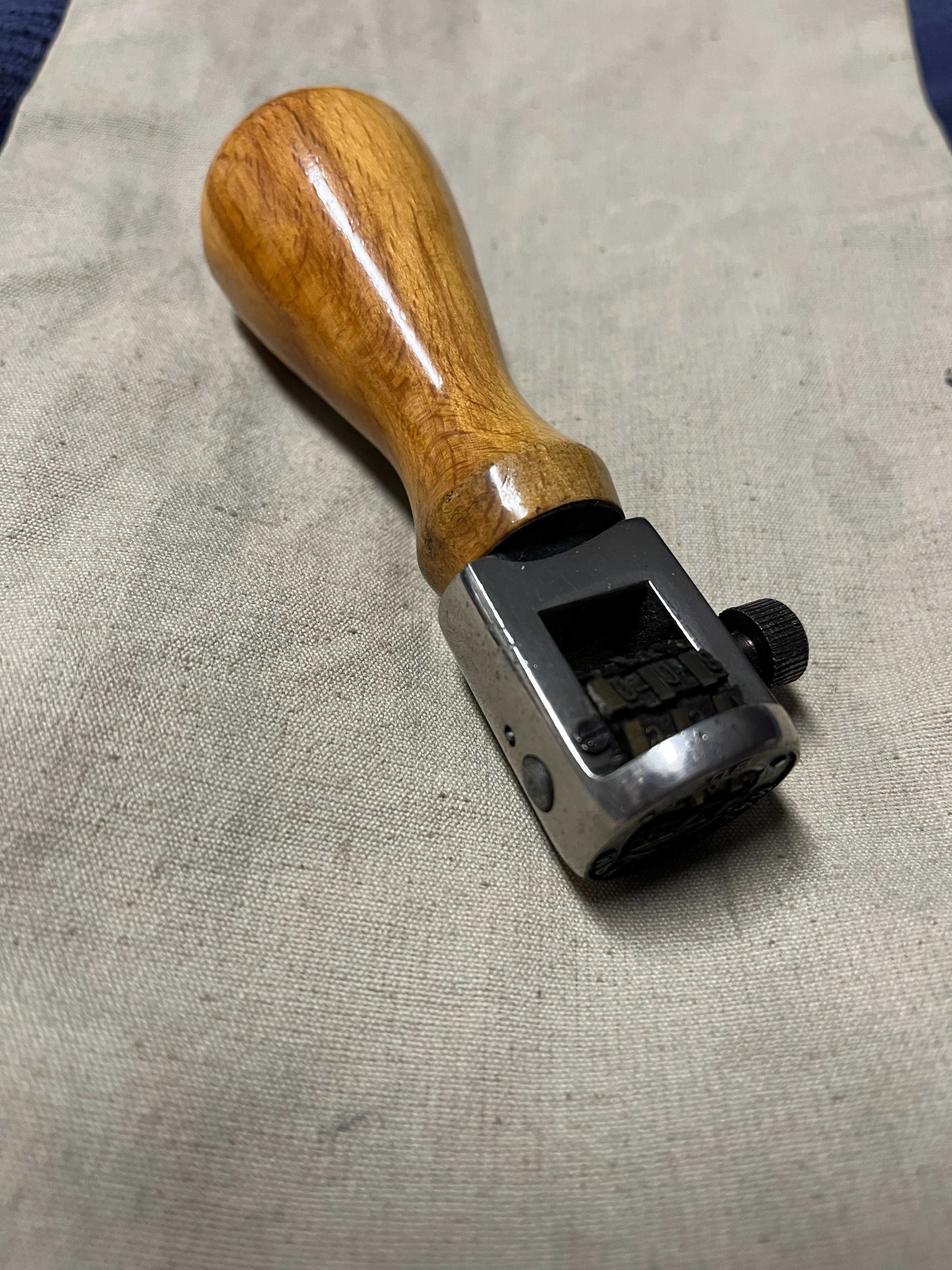 Stempel MPK Poznań datownik pieczątka mosiądz kolekcjonerski