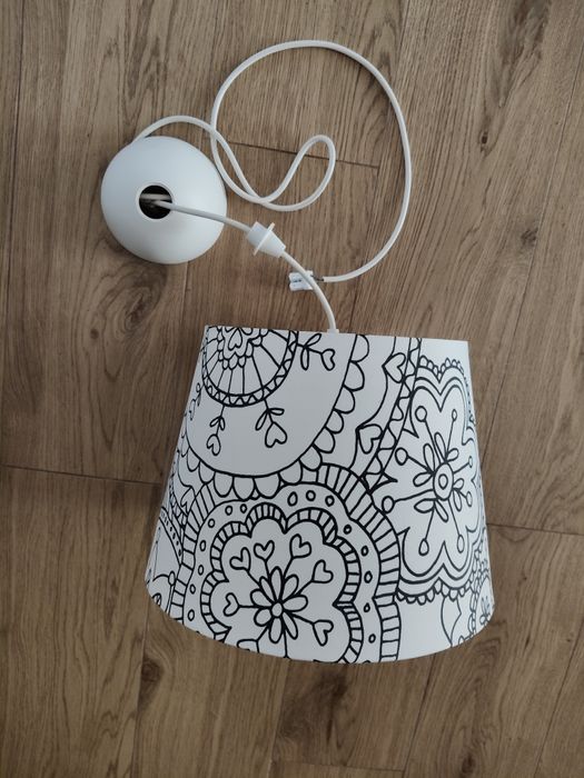 Żyrandol do pokolorowania Ikea