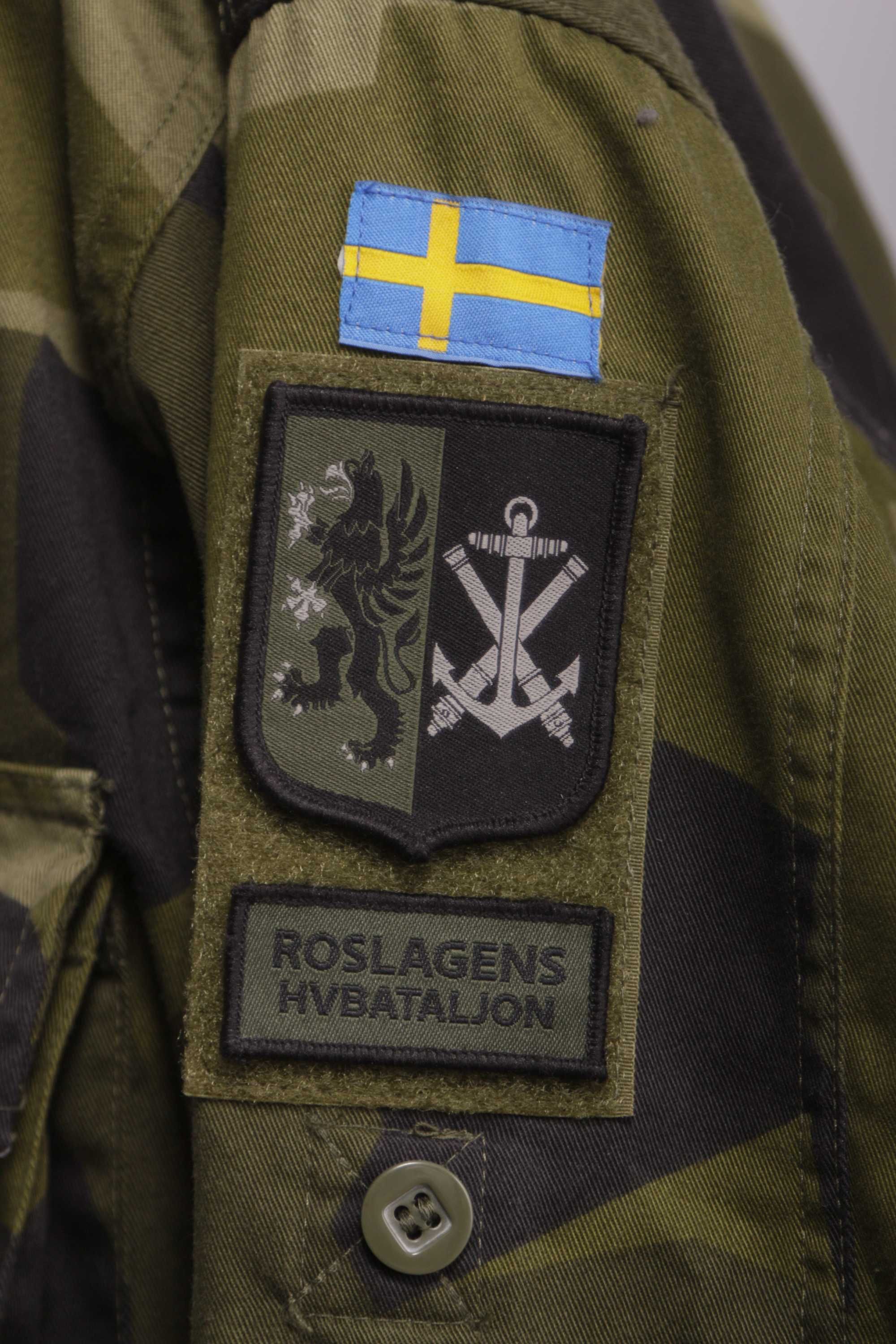 Koszula wojskowa szwedzka kamo BEZ naszywek 175-185 wzrost do 100 kg