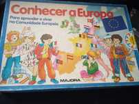 Jogo de Tabuleiro Conhecer a Europa da Majora::retro jogos clássicos