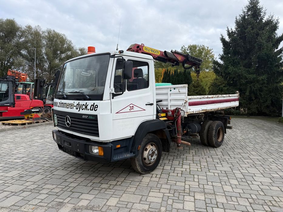 Mercedes-Benz 817  Wywrotka 3-stronna +HDS PalfingerPK7000A,Import Niemcy