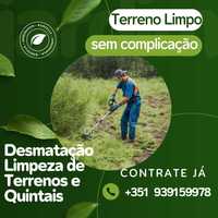 Desmatação de terrenos e Limpeza de Jardim