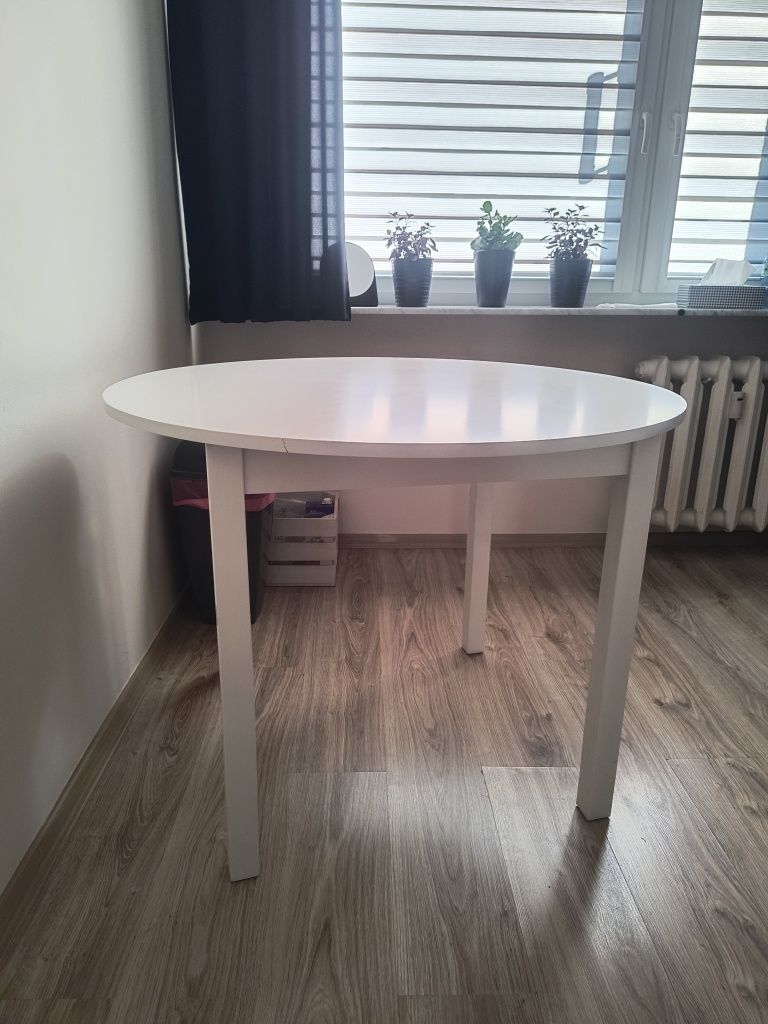 Stół biały okrągły 100/75