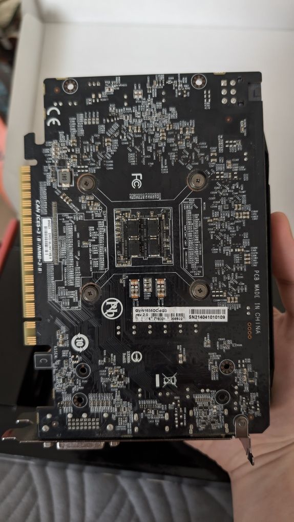 Видеокарта Gigabyte PCI-Ex GeForce GTX 1650 D6 OC 4GB GDDR6