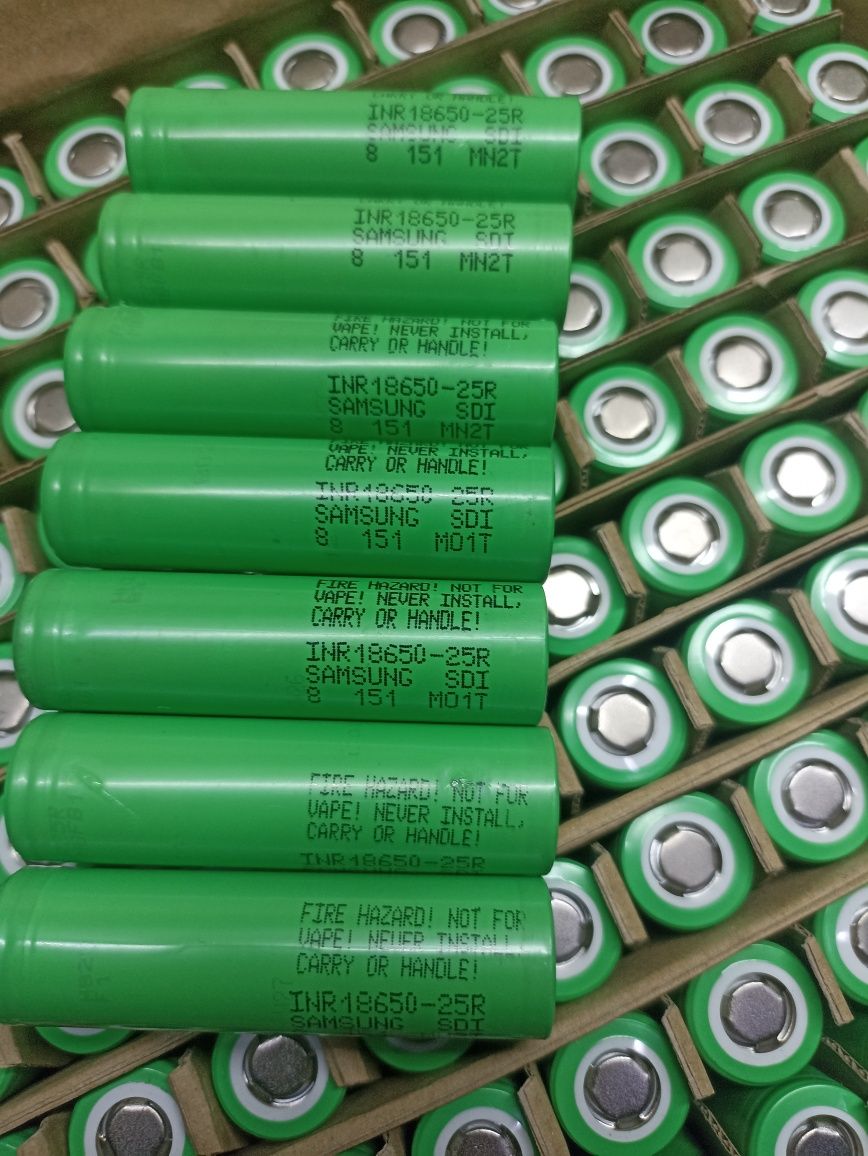 18650 Samsung 25r new! 21700 LG m50L new!