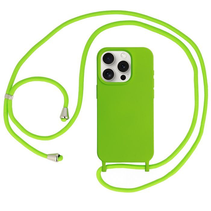 Strap Silicone Case Do Iphone 15 Plus Wzór 1 Zielony