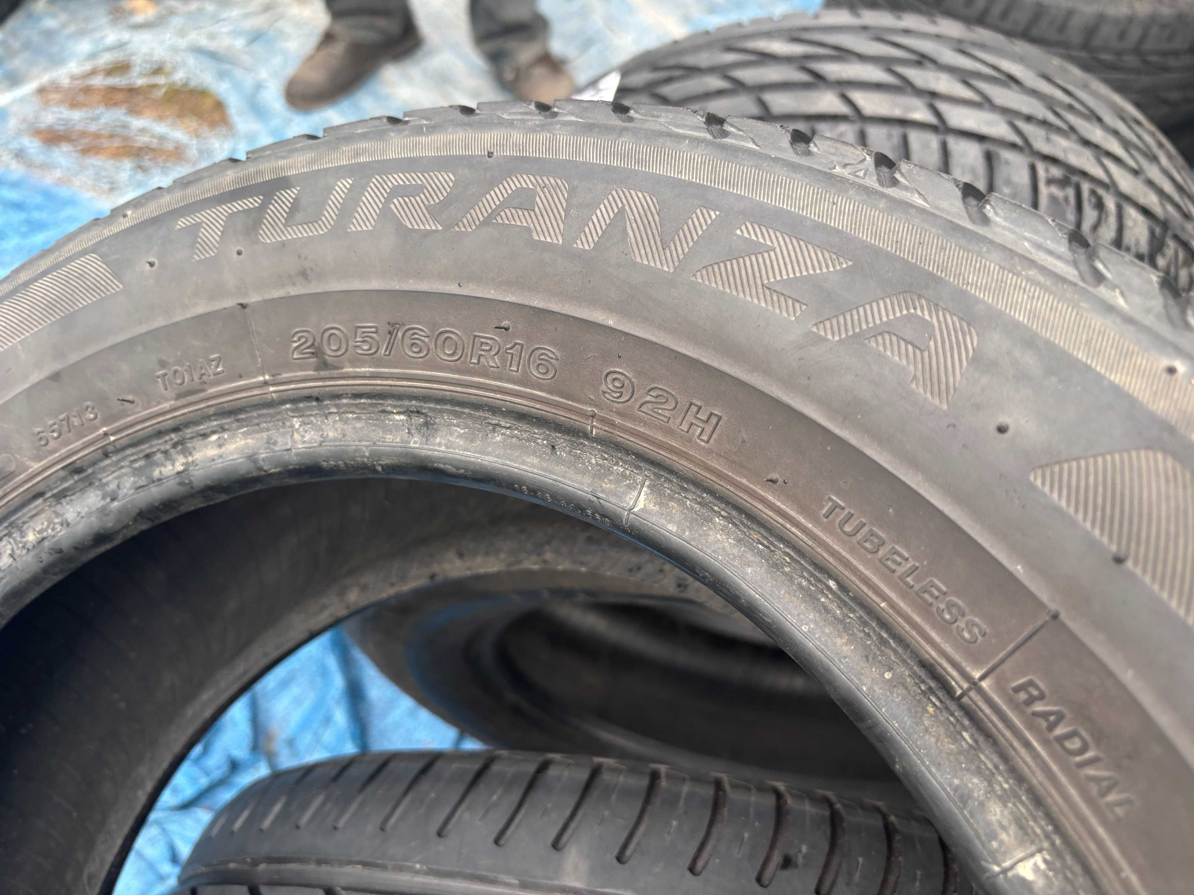 205-60-R16 BRIDGESTONE TURANZA летняя резина 2 штуки GERMANY 2022