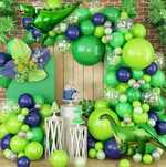 Kit de arco de balões para festa com tema de dinossauros
